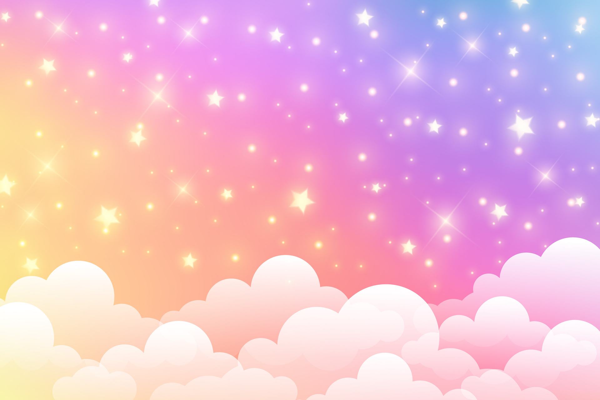 Cloudy sky background. Pastel landscape